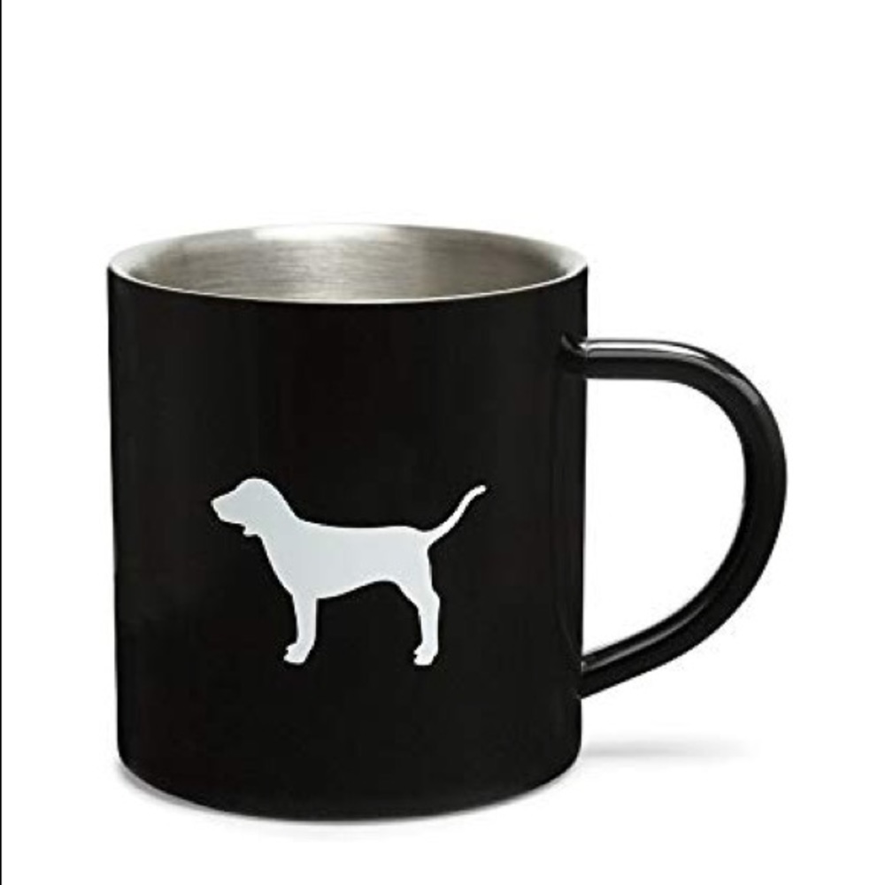 NIP VS PINK stainless steel black coffee mug